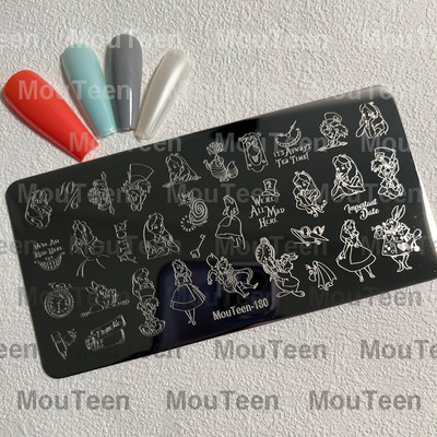 Crtane pločice za utiskivanje noktiju Debela mačka Slatka mačka Pečat za nokte Animal Cat pločice za nokte #208