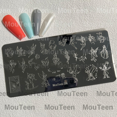 Crtane pločice za utiskivanje noktiju Debela mačka Slatka mačka Pečat za nokte Animal Cat pločice za nokte #208