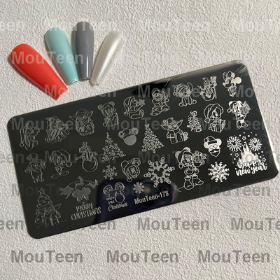 Crtane pločice za utiskivanje noktiju Debela mačka Slatka mačka Pečat za nokte Animal Cat pločice za nokte #208