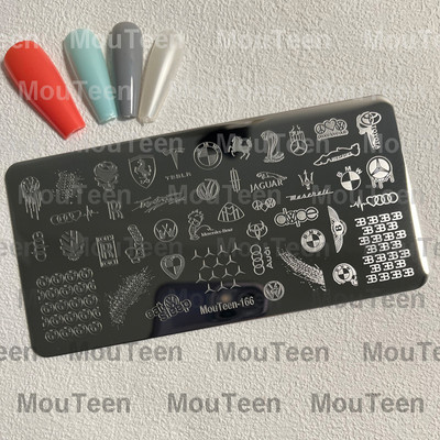 Crtane pločice za utiskivanje noktiju Debela mačka Slatka mačka Pečat za nokte Animal Cat pločice za nokte #208