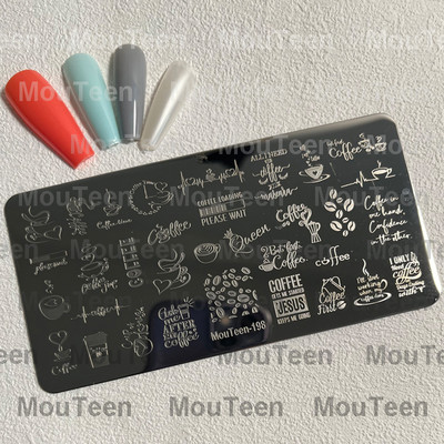 Crtane pločice za utiskivanje noktiju Debela mačka Slatka mačka Pečat za nokte Animal Cat pločice za nokte #208