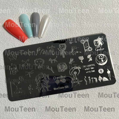 Crtane pločice za utiskivanje noktiju Debela mačka Slatka mačka Pečat za nokte Animal Cat pločice za nokte #208