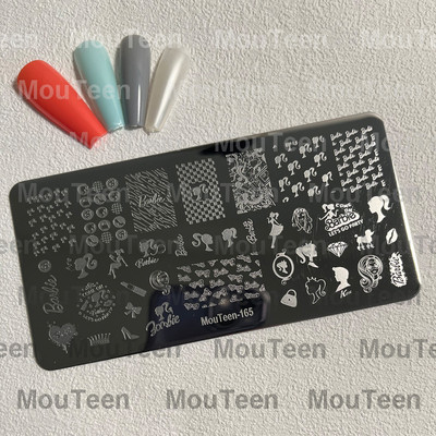 Crtane pločice za utiskivanje noktiju Debela mačka Slatka mačka Pečat za nokte Animal Cat pločice za nokte #208