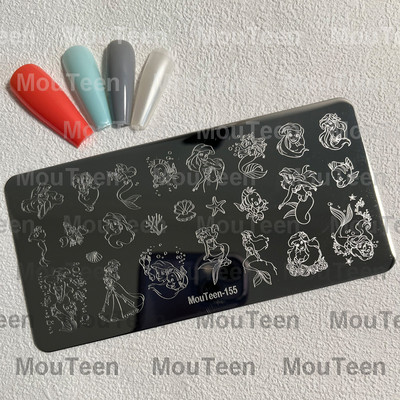 Crtane pločice za utiskivanje noktiju Debela mačka Slatka mačka Pečat za nokte Animal Cat pločice za nokte #208