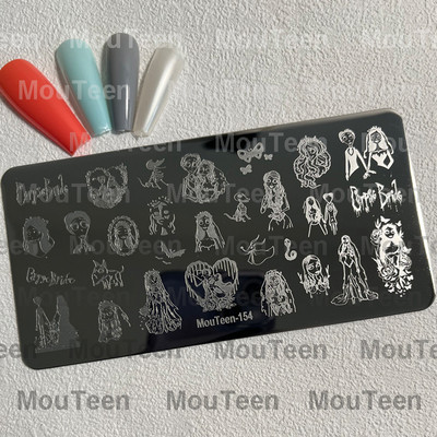 Crtane pločice za utiskivanje noktiju Debela mačka Slatka mačka Pečat za nokte Animal Cat pločice za nokte #208