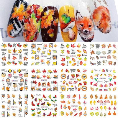 12 dizajna Pink Unicorn Water Transfer Slider Rainbow Horse Ice Cream Srce Crtić Anime Naljepnica za nokte Poliranje Ukrasi za nokte