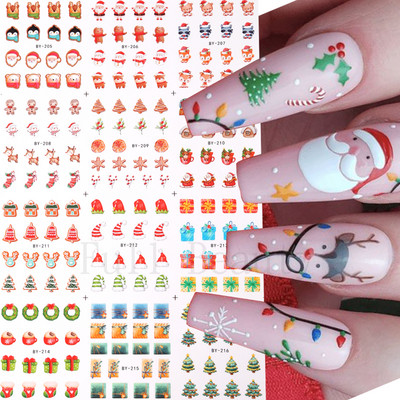 12 dizajna Pink Unicorn Water Transfer Slider Rainbow Horse Ice Cream Srce Crtić Anime Naljepnica za nokte Poliranje Ukrasi za nokte