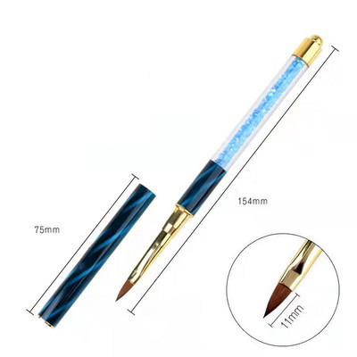 Nails Art Ota Līnijas Svītras Ziedu Glezniecība Zīmēšanas pildspalva Akrila UV Gēls Pagarināt Režģi Ota 3D Dizains Zīmēšanas Manikīra rīki