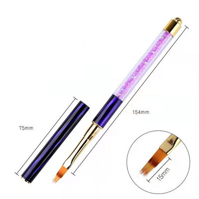 Nails Art Ota Līnijas Svītras Ziedu Glezniecība Zīmēšanas pildspalva Akrila UV Gēls Pagarināt Režģi Ota 3D Dizains Zīmēšanas Manikīra rīki