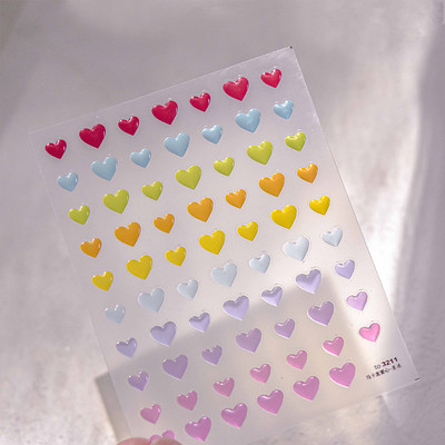 Line Flower Powder Blusher Love Heart Αυτοκόλλητο Αυτοκόλλητο Νυχιών Σειρά Ζελέ υψηλής ποιότητας Αυτοκόλλητο Νυχιών Διακοσμητικά Αυτοκόλλητα Νυχιών Σχέδιο T-2830