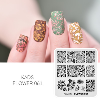 Profesionāls dabas lapu attēls nagu mākslas štancēšanas veidne Ginkgo četru lapu raksti zīmoga plāksne nagu dekorēšanai