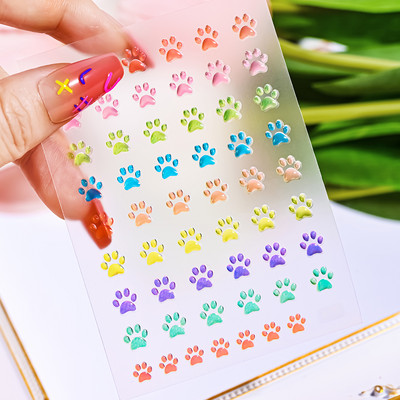 1 gab Kawaii Jelly Eye Zemeņu Augļu Nail Art Uzlīmes Funny Mouth Monster Bean Adhesive Slider Decals Manikīra dekorēšanai