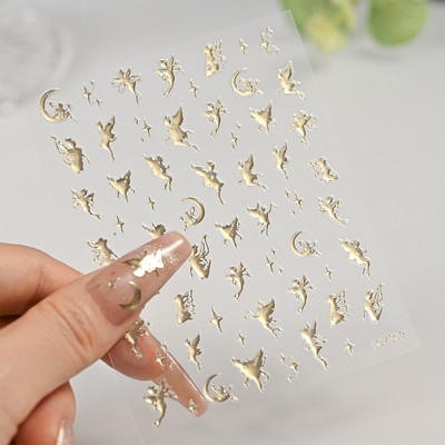 1 gab Kawaii Jelly Eye Zemeņu Augļu Nail Art Uzlīmes Funny Mouth Monster Bean Adhesive Slider Decals Manikīra dekorēšanai