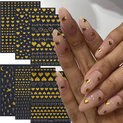 6 listova Vrpce Bowknots Naljepnice za nokte 3D slatka mašna Nail Tips Decora Decals Zlatne/Srebrne/Pink Bowknots Nail Charms Ljepljivi klizači