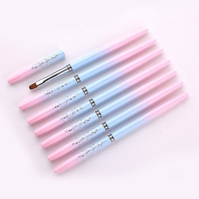 1 tk Nail Art Pintslid Küünelakk Geelmaali Pliiatsi vooder French Stripes Brush Küünte tarvikud UV geelpintslid maniküüri tööriist