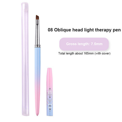 1GAB Nagu mākslas otas nagu lakas gēla krāsošanas pildspalvas laineris French Stripes Brush nagu aksesuāri UV gēla otas manikīra rīks