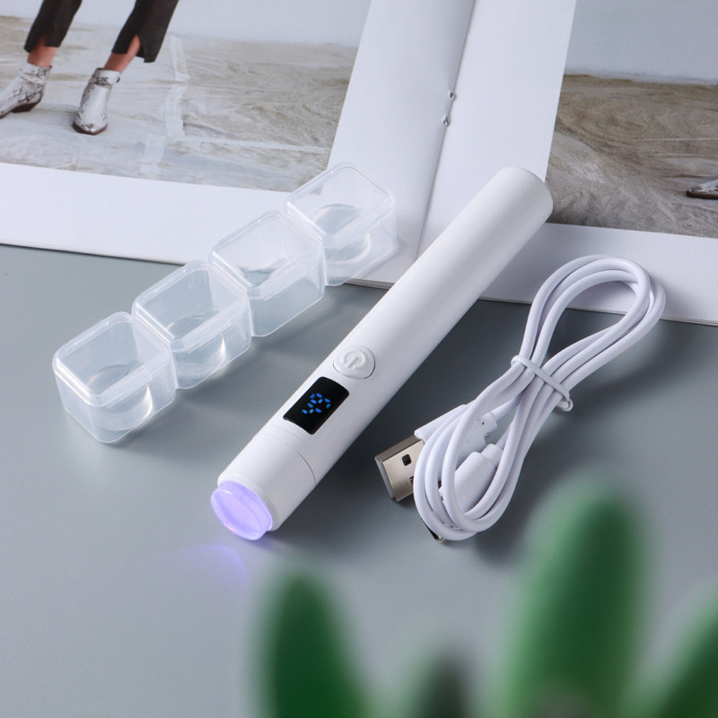 Uzlādējama USB Mini UV Led nagu lampa, sveķu cietēšanas UV gaismas Mini nagu žāvētājs Pārnēsājama Mini UV LED lampa nagu želejas lakai