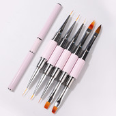 Nail Art Brush Professzionális vékony bélés manikűr dekorációs ecsetek szett körmökhöz Francia festék UV gél akril dekorációs eszközök