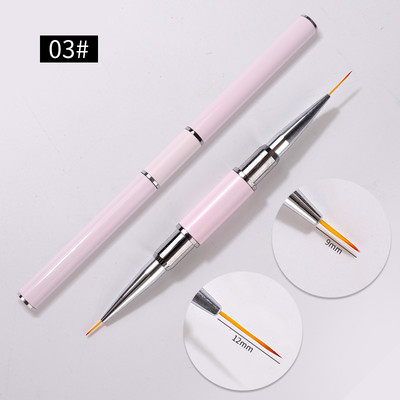 Nail Art Brush Professzionális vékony bélés manikűr dekorációs ecsetek szett körmökhöz Francia festék UV gél akril dekorációs eszközök