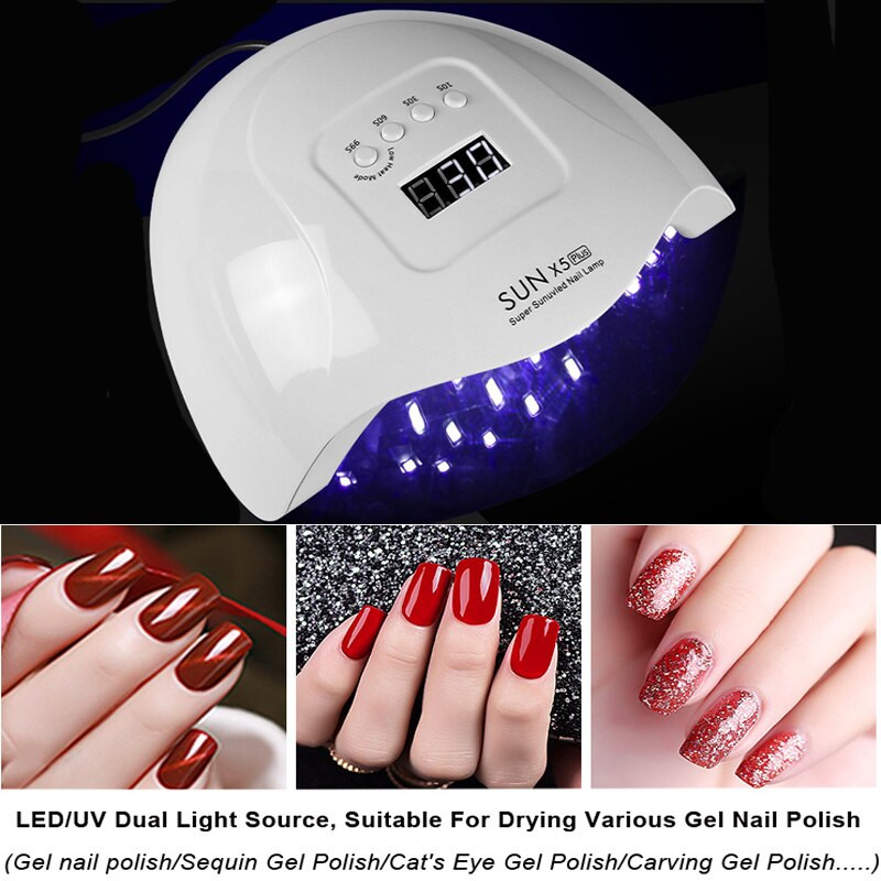 80 W UV LED lámpa körmökhöz 36 LED 4 fokozatban állítható lámpa szárításhoz Gél Lakk Professzionális körömszárító manikűr eszközök