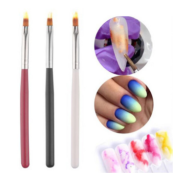 1 τμχ Nail Art Brush Gel Brush For Nail Art Ombre Soft Gradient Brush for Manicure Nail Polish Drawing Painting Decor Pen UV Gel