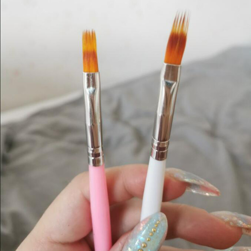 1Gb Nail Art Brush Gēla birste Nail Art Ombre Mīksta gradienta birste manikīram Nagu laka Zīmējums Glezniecība Dekora pildspalva UV želeja