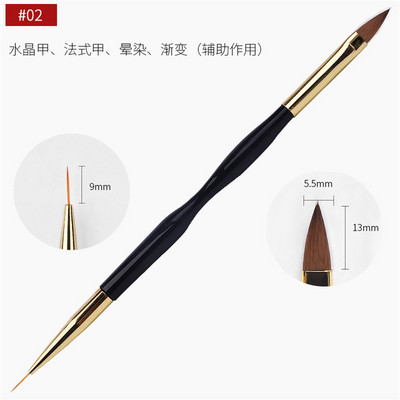 Profesionāls nagu mākslas laineru otu komplekts Īpaši plāns UV gēla lakas krāsošanas zīmēšanas ziedu pildspalvas manikīra dizaina komplekts