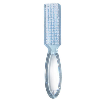 1 gab Akrila nagu birstīte nagu māksla manikīrs pedikīrs mīksts putekļu noņemšanas plastmasas tīrīšana nagu birstes failu rīki