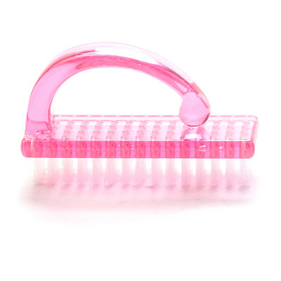 1 gab Akrila nagu birstīte nagu māksla manikīrs pedikīrs mīksts putekļu noņemšanas plastmasas tīrīšana nagu birstes failu rīki