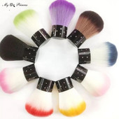 Mini mīksto sēņu nagu putekļu tīrīšanas birste Protable UV želeja pulvera noņemšanas otas Sieviešu manikīra kopšanas instrumenti