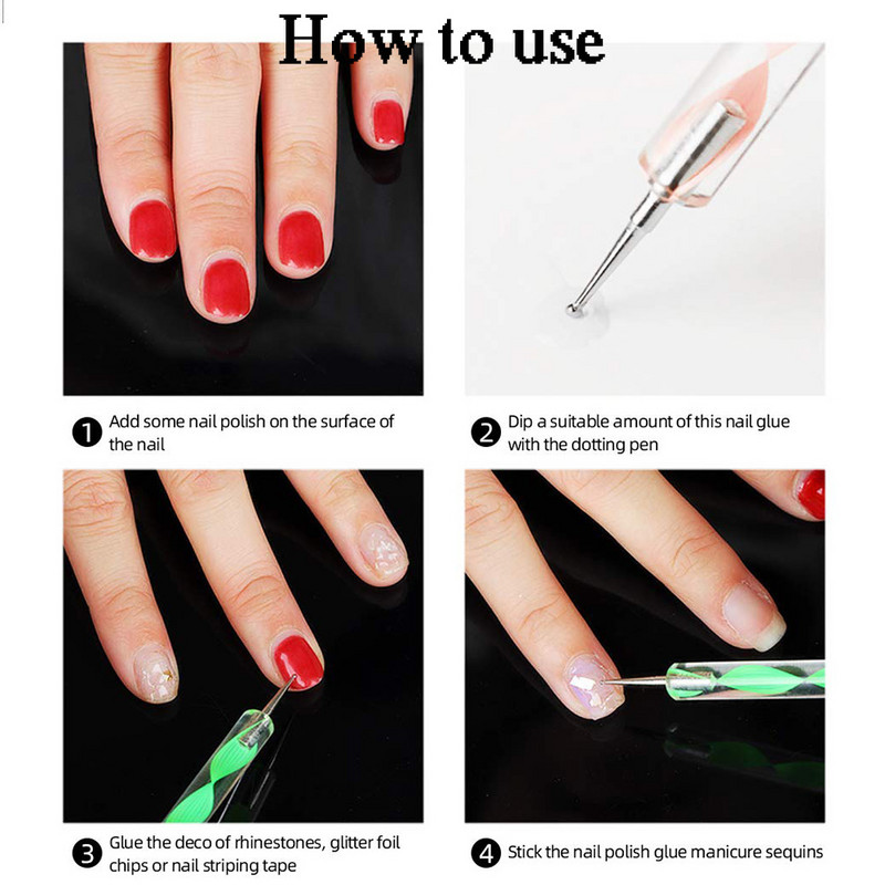 5 τμχ/Σετ Εργαλείο στυλό με κουκκίδες με κουκκίδες για ζωγραφική διπλής όψης για DIY Σετ μανικιούρ ζωγραφικής