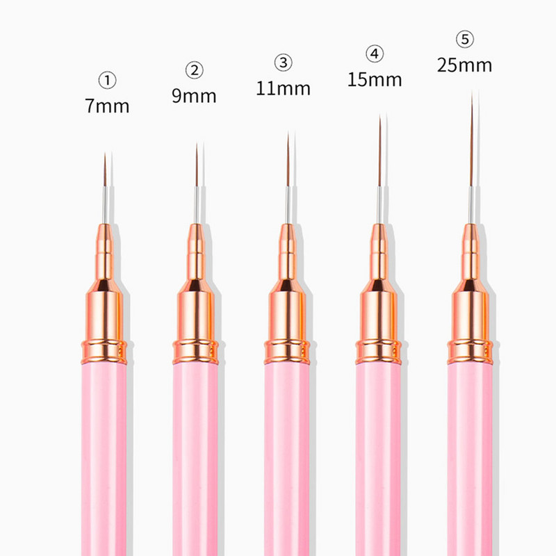 Kistovi za crtanje noktiju Kistovi za slikanje manikure za duge linije Fino crtanje