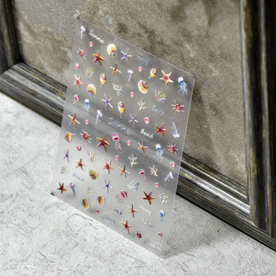 Sarkanā koi zivs zelta zivtiņa 5D nagu uzlīme ar uzrakstiem 3D uzlīmes Ķīniešu stila nagu mākslas dizaina korejiešu uzlīme 2024