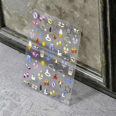 Sarkanā koi zivs zelta zivtiņa 5D nagu uzlīme ar uzrakstiem 3D uzlīmes Ķīniešu stila nagu mākslas dizaina korejiešu uzlīme 2024