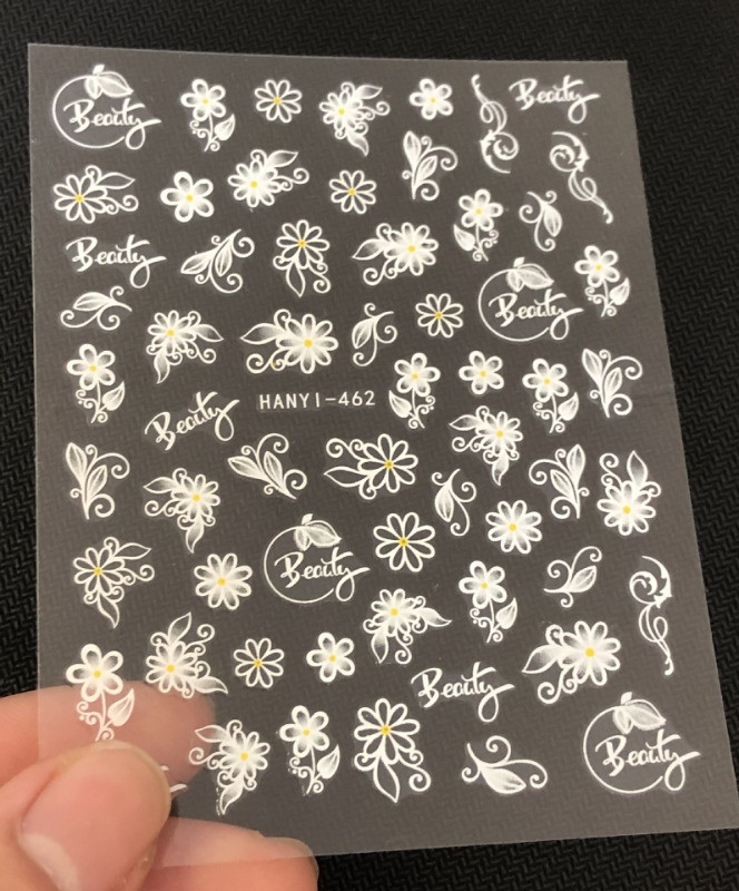 Nagu uzlīmes 3D Caurspīdīgi tauriņu ziedi Ūdens uzlīmes Nagu mākslas Dekorācijas Aksesuāri nagu galiem Skaistums