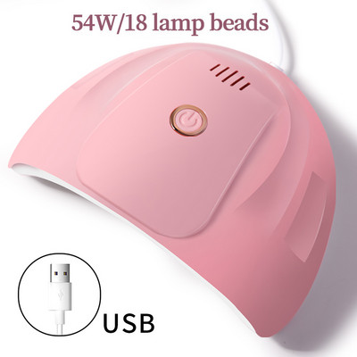 CNHIDS LED lampa manikīram 54W Mini UV lampas nagu žāvētājs visu UV želejveida nagu lakas sacietēšanai ar USB spraudni Sun Light nagu mākslas rīks