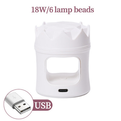 CNHIDS LED lampa manikīram 54W Mini UV lampas nagu žāvētājs visu UV želejveida nagu lakas sacietēšanai ar USB spraudni Sun Light nagu mākslas rīks