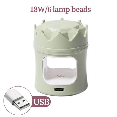 CNHIDS LED lampa manikīram 54W Mini UV lampas nagu žāvētājs visu UV želejveida nagu lakas sacietēšanai ar USB spraudni Sun Light nagu mākslas rīks