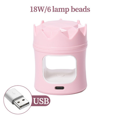 CNHIDS LED lampa manikīram 54W Mini UV lampas nagu žāvētājs visu UV želejveida nagu lakas sacietēšanai ar USB spraudni Sun Light nagu mākslas rīks