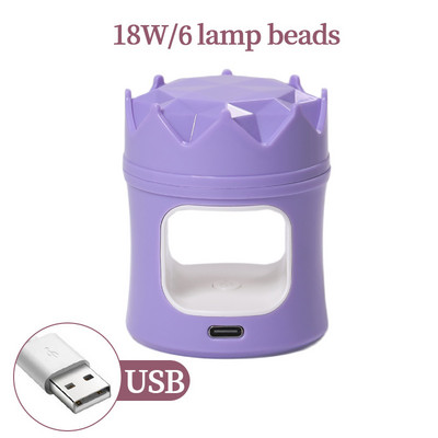 CNHIDS LED lampa manikīram 54W Mini UV lampas nagu žāvētājs visu UV želejveida nagu lakas sacietēšanai ar USB spraudni Sun Light nagu mākslas rīks