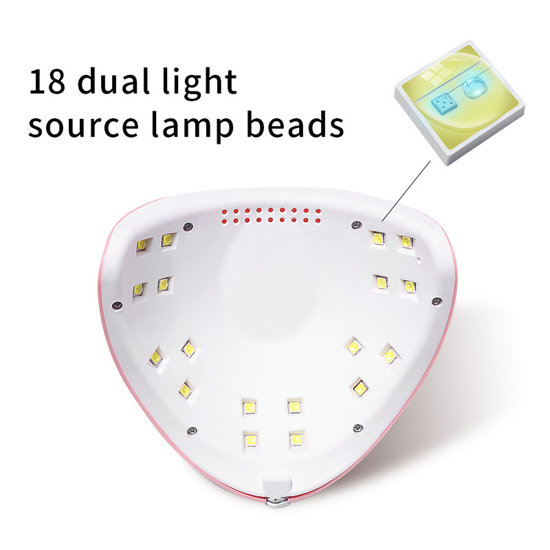 CNHIDS LED lampa manikīram 54W Mini UV lampas nagu žāvētājs visu UV želejveida nagu lakas sacietēšanai ar USB spraudni Sun Light nagu mākslas rīks