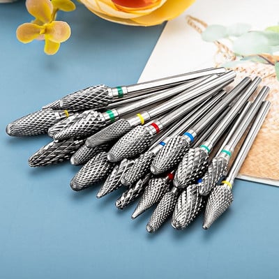 Dmoley Tungsten Carbide Nail Drill Bit Electric Drills for Milling Cutter Ceramic Nail Burr Pedicure