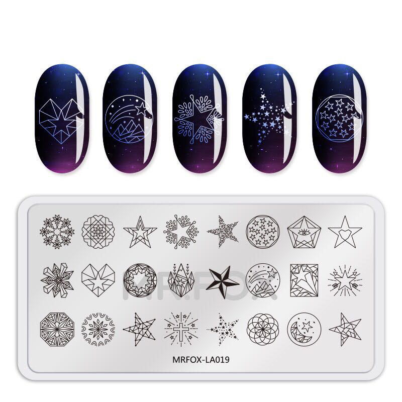 Nail Art Stamp Tanjur Cvijeće Uzorak Predložak za utiskivanje noktiju Ukrasi DIY predložak Novi dolazni predlošci Crtani dizajn