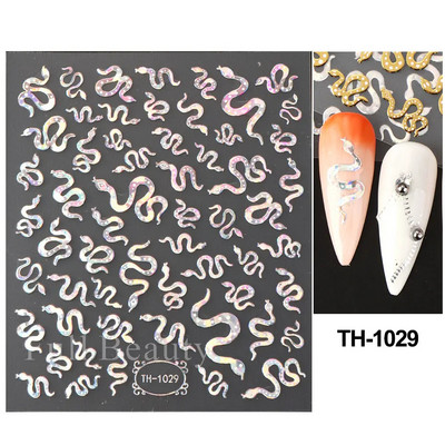 3D zlatne pruge Linije Naljepnica za nokte Metalna trakasta traka Dizajn Mramorna vrpca Mašna Cvijet Nail Art Ljepljiva naljepnica Dekor za manikuru