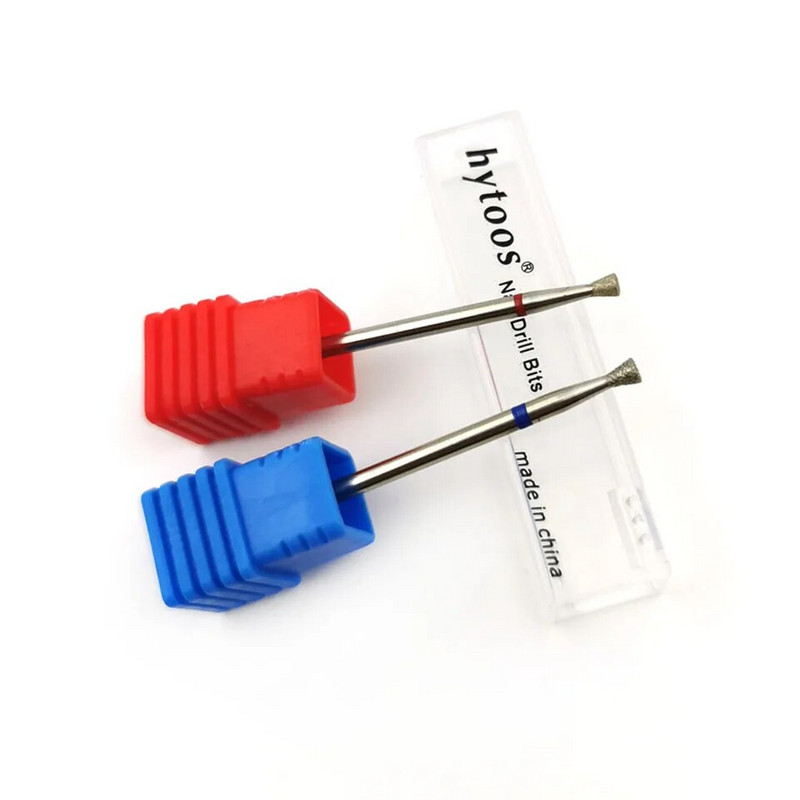 HYTOOS fordított kúpos körömfúrók finom gyémánt kutikula tiszta sorja Russian Mills elektromos manikűr fúrók körmök kiegészítők