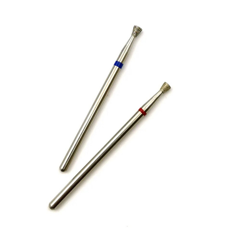 HYTOOS fordított kúpos körömfúrók finom gyémánt kutikula tiszta sorja Russian Mills elektromos manikűr fúrók körmök kiegészítők