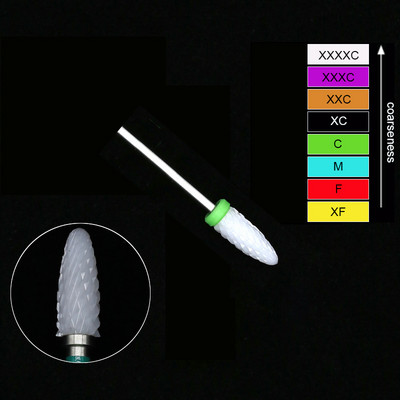 Keramikas volframa nagu urbjmašīnas frēze manikīram pedikīram nagu vīles Buferis nagu mākslas aprīkojums aksesuāri rīks