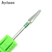 HYTOOS garie konusa karbīda naglu urbji 3/32 kutikulas tīrīšanas rotējošie frēzes manikīra elektriskajiem urbjiem