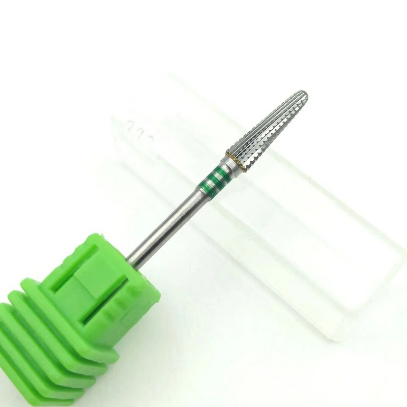 HYTOOS garie konusa karbīda naglu urbji 3/32 kutikulas tīrīšanas rotējošie frēzes manikīra elektriskajiem urbjiem