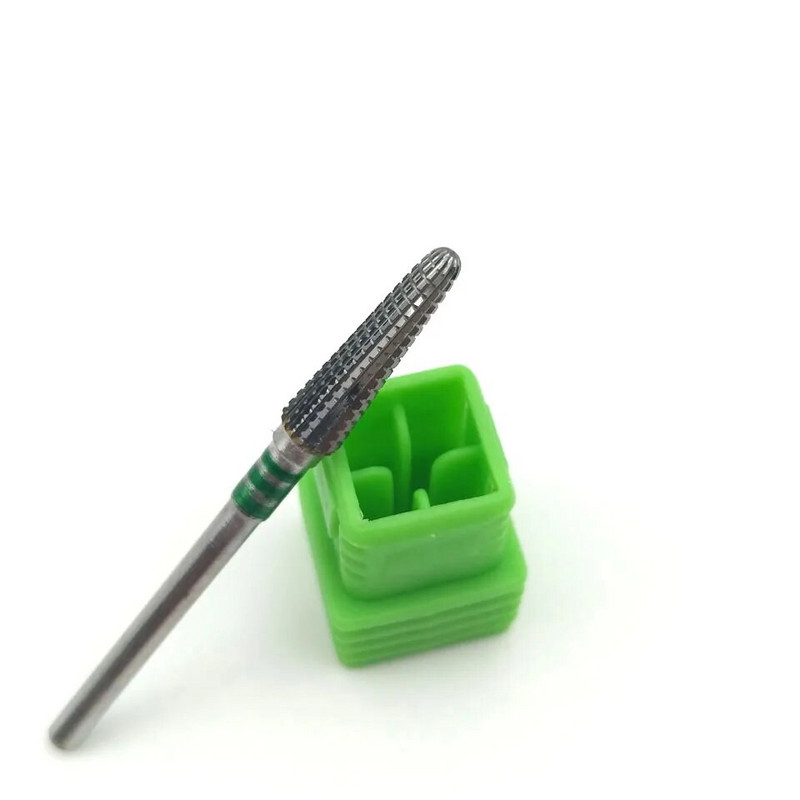 HYTOOS garie konusa karbīda naglu urbji 3/32 kutikulas tīrīšanas rotējošie frēzes manikīra elektriskajiem urbjiem